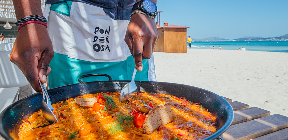 F Ponderosa beach paella sea sand