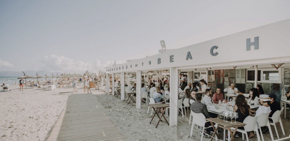 ponderosa beach restaurante playa frente al mar mallorca